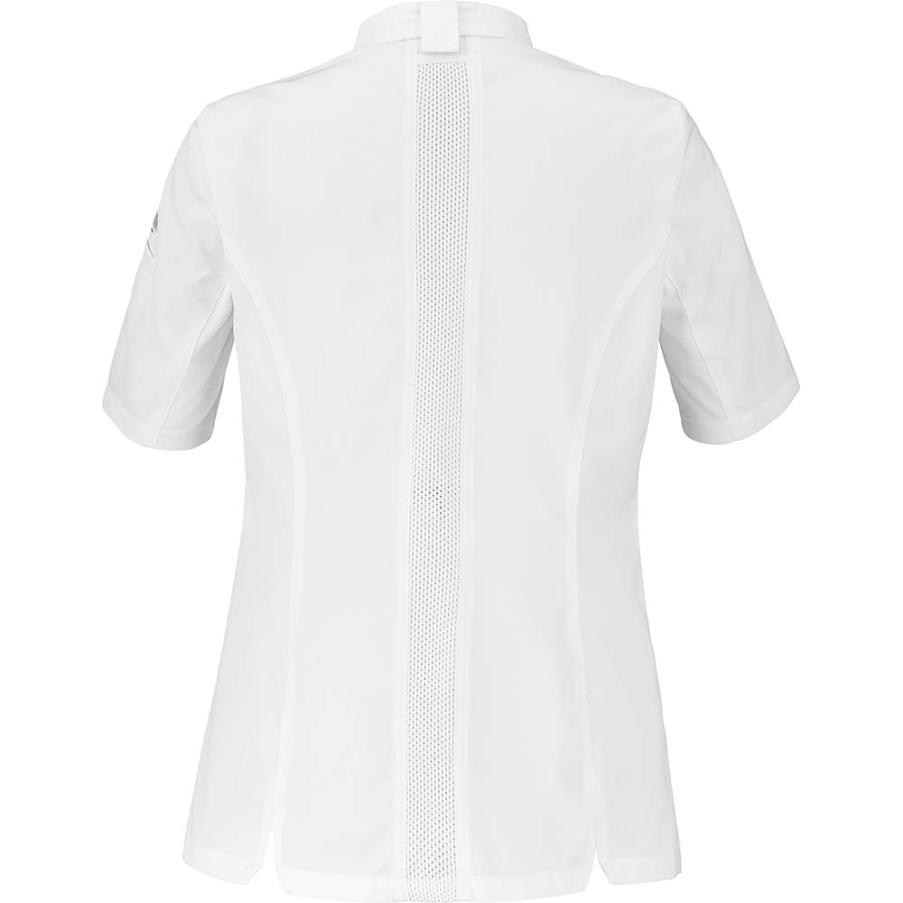 Essentials+ Damen Kochjacke NUTMEG2 kurzarm Weiß Gr. 3XL