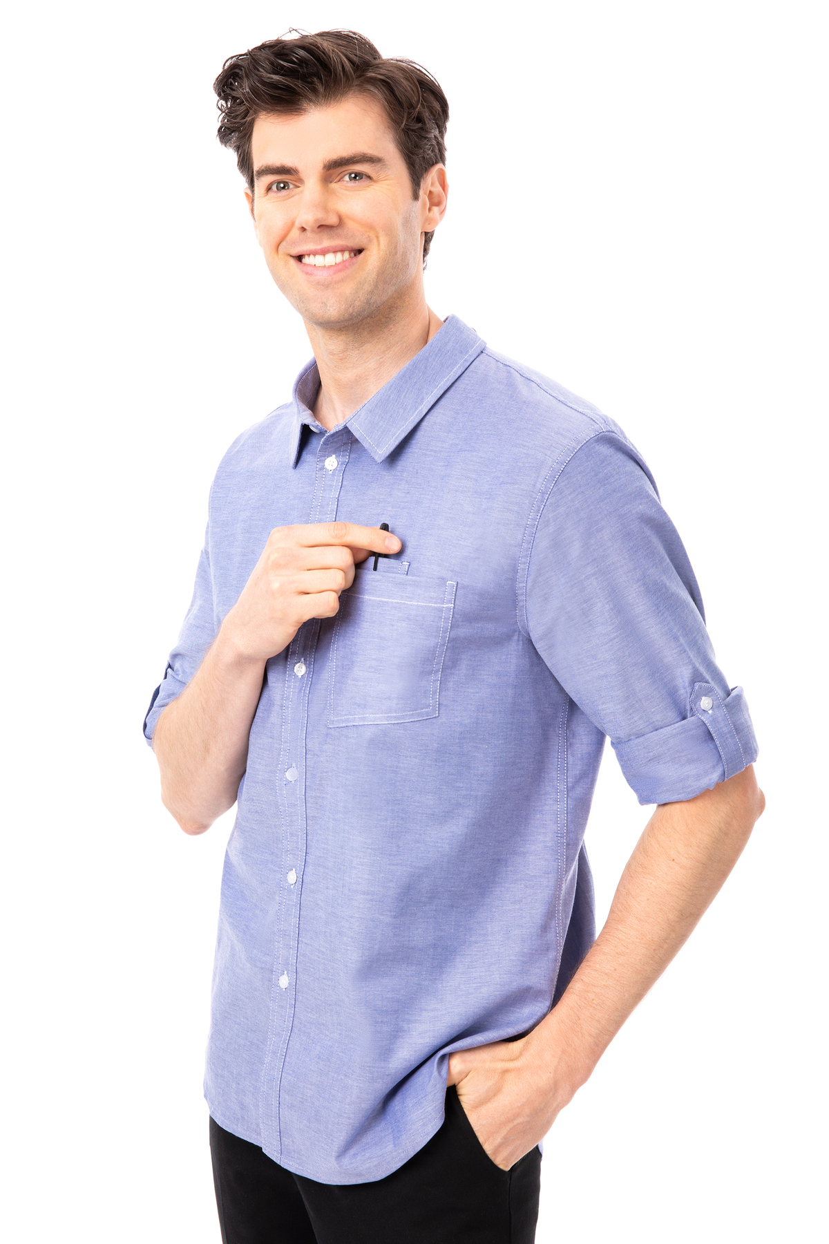 MODERN OXFORD Classic Stretch-Herrenhemd