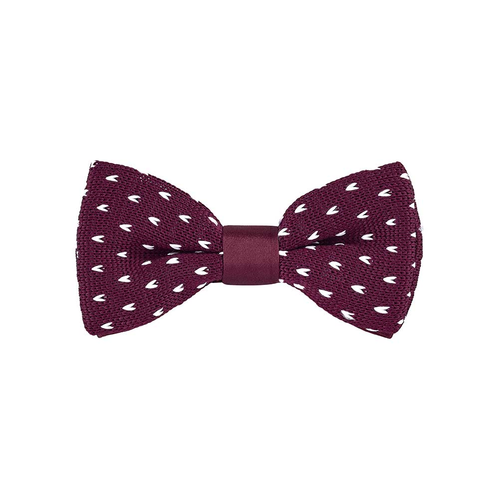 Essentials+ Fliege PIAT Bordeaux gesprenkelt