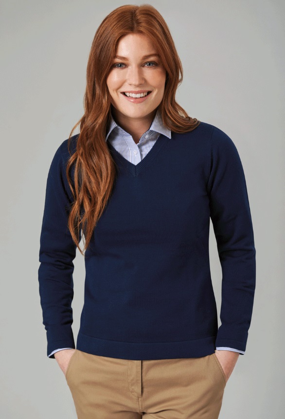 Damen Atlanta V-Neck Jumper Cardigan