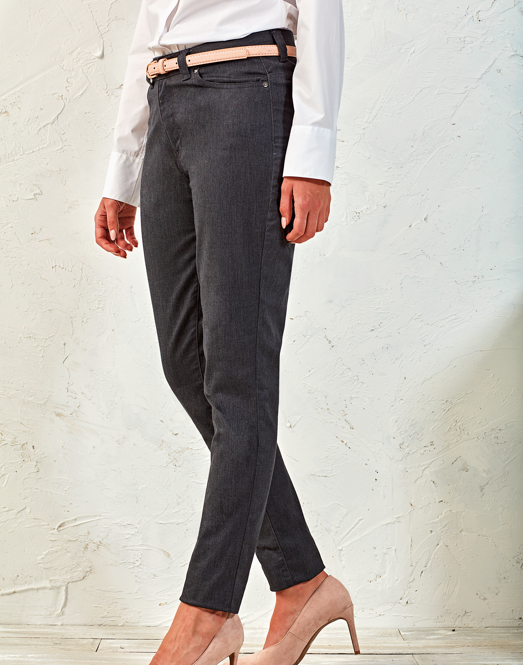 Damen Chino-Jeans Performance Slim Fit