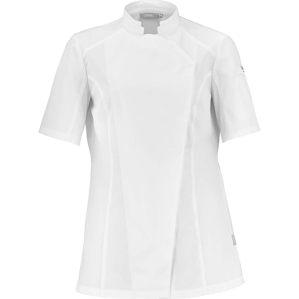 Essentials+ Damen Kochjacke NUTMEG2 kurzarm Weiß Gr. 3XL